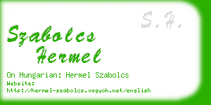 szabolcs hermel business card